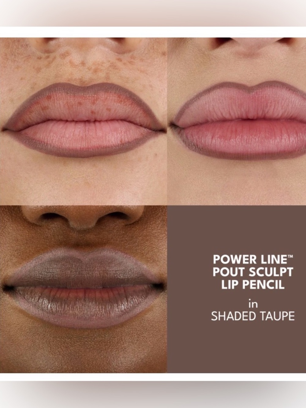 NEW Buxom POWER LINE™ POUT SCULPT LIP PENCIL - SHADED TAUPE - Picture 2 of 9